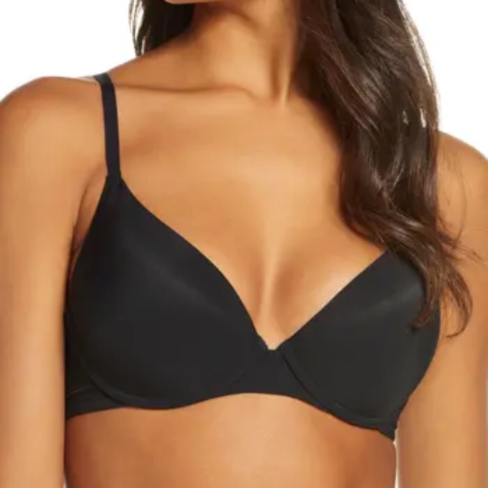 NWT Natori - Minimal Convertible Push-Up Bra - Black